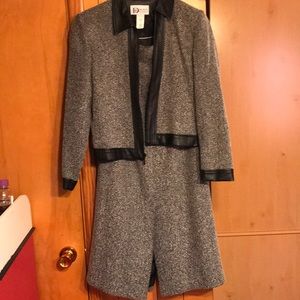 Two piece tweed suit